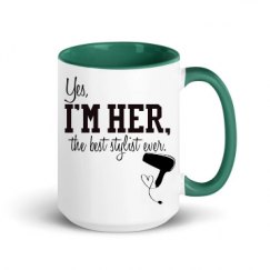 15oz Ceramic Mug with Color Inside