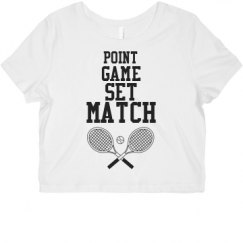 Ladies Slim Fit Crop Top Tee