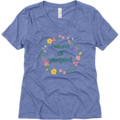Ladies Relaxed Fit Super Soft Triblend V-Neck Tee