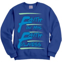 Unisex Film and Foil Crewneck Sweatshirt