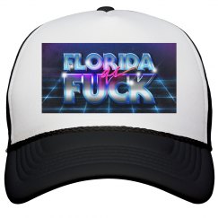Florida as Fuck logo trucker hat