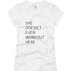 Ladies Slim Fit Basic Promo Jersey Tee