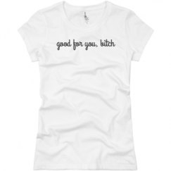 Ladies Slim Fit Basic Promo Jersey Tee