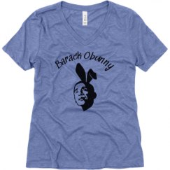 Ladies Relaxed Fit Super Soft Triblend V-Neck Tee