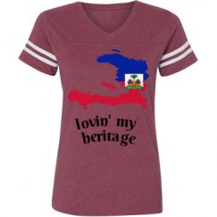 Ladies Relaxed Fit Vintage Sports Tee