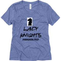Ladies Relaxed Fit Super Soft Triblend V-Neck Tee