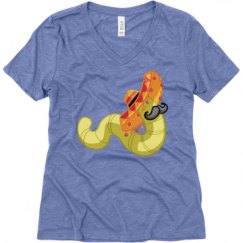 Ladies Relaxed Fit Super Soft Triblend V-Neck Tee