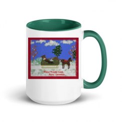 15oz Ceramic Mug with Color Inside