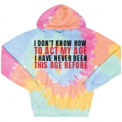 Unisex Tie-Dye Fleece Hoodie