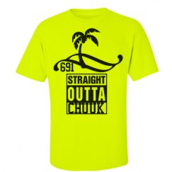 Unisex Ultra Cotton Safety Neon Crewneck Tee