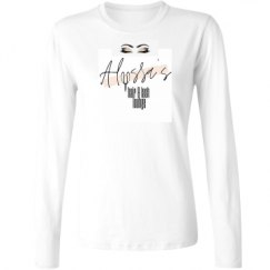 Ladies Relaxed Fit Basic Long Sleeve Tee