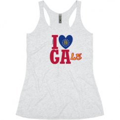 Ladies Slim Fit Super Soft Racerback Triblend Tank