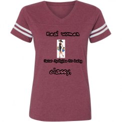 Ladies Relaxed Fit Vintage Sports Tee