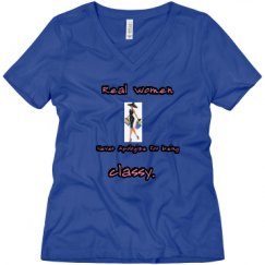 Ladies Relaxed Fit V-Neck Tee