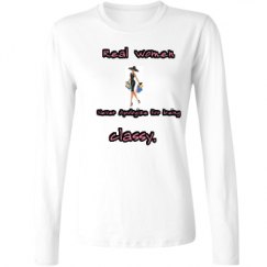 Ladies Relaxed Fit Basic Long Sleeve Tee