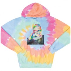 Unisex Tie-Dye Fleece Hoodie