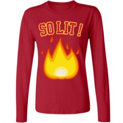 Ladies Relaxed Fit Basic Long Sleeve Tee