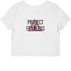 Ladies Slim Fit Crop Top Tee