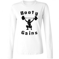 Ladies Relaxed Fit Basic Long Sleeve Tee