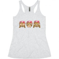 Ladies Slim Fit Super Soft Racerback Triblend Tank