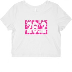 Ladies Slim Fit Crop Top Tee