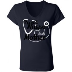 Ladies Slim Fit V-Neck Jersey Tee