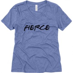 Ladies Relaxed Fit Super Soft Triblend V-Neck Tee