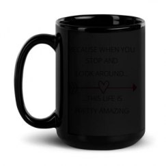 15oz Black Glossy Mug