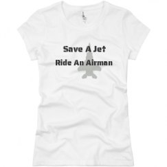 Ladies Slim Fit Basic Promo Jersey Tee