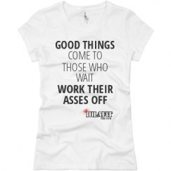 Ladies Slim Fit Basic Promo Jersey Tee