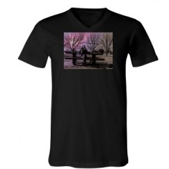 Unisex V-Neck Jersey Tee