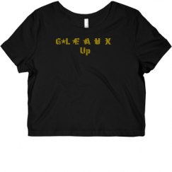 Ladies Slim Fit Crop Top Tee