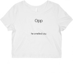 Ladies Slim Fit Crop Top Tee