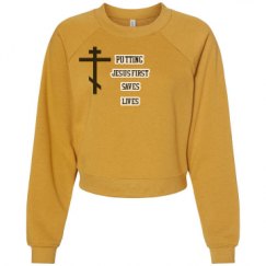 Women's Raglan Pullover Fleece