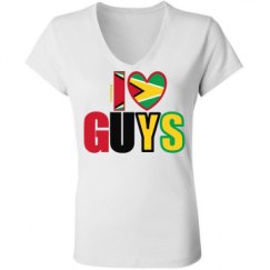 Ladies Slim Fit V-Neck Jersey Tee