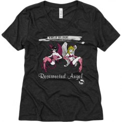 Ladies Relaxed Fit Super Soft Triblend V-Neck Tee