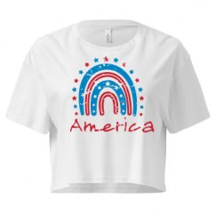 Ladies Festival Cali Crop Top Tee