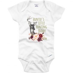 Auntie's Little Hunting Buddy Fall Onesie