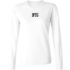 Ladies Relaxed Fit Basic Long Sleeve Tee