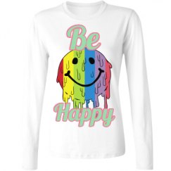 Ladies Relaxed Fit Basic Long Sleeve Tee