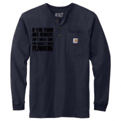 Unisex Carhartt Long Sleeve Henley Tee 