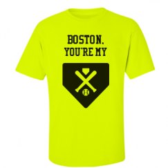 Unisex Ultra Cotton Safety Neon Crewneck Tee