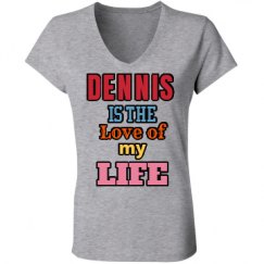 Ladies Slim Fit V-Neck Jersey Tee