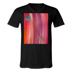 Unisex V-Neck Jersey Tee