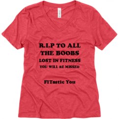 Ladies Relaxed Fit Super Soft Triblend V-Neck Tee