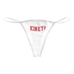 Basic White Thong Underwear