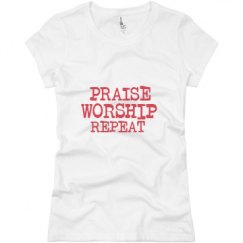 Ladies Slim Fit Basic Promo Jersey Tee