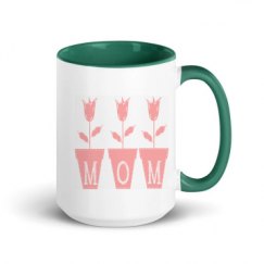 15oz Ceramic Mug with Color Inside