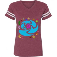 Ladies Relaxed Fit Vintage Sports Tee