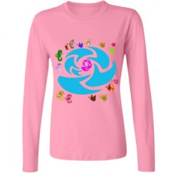 Ladies Relaxed Fit Basic Long Sleeve Tee